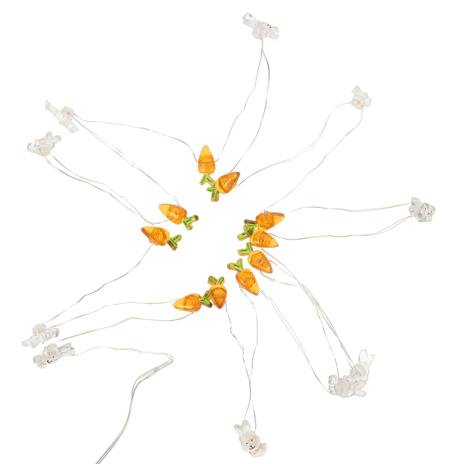 

5 Meter 50 LED Carrot Bunny String Light Decoration Easter Themed Fairy Lights for Home Party Indoor Operated LED