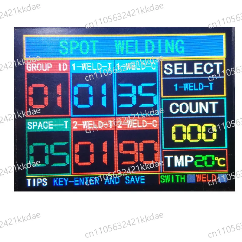 

LCD Display Multi-point Personalization NY-D08 Spot Welder Controller Pneumatic Color