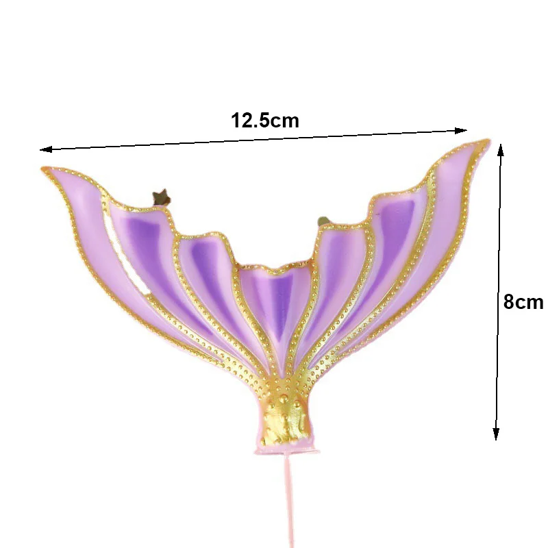 인어 꼬리 바다 조개 별 소라 케이크 토퍼, 바다 아래 케이크 장식, 베이비 샤워, 인어 테마 장식, 생일 파티