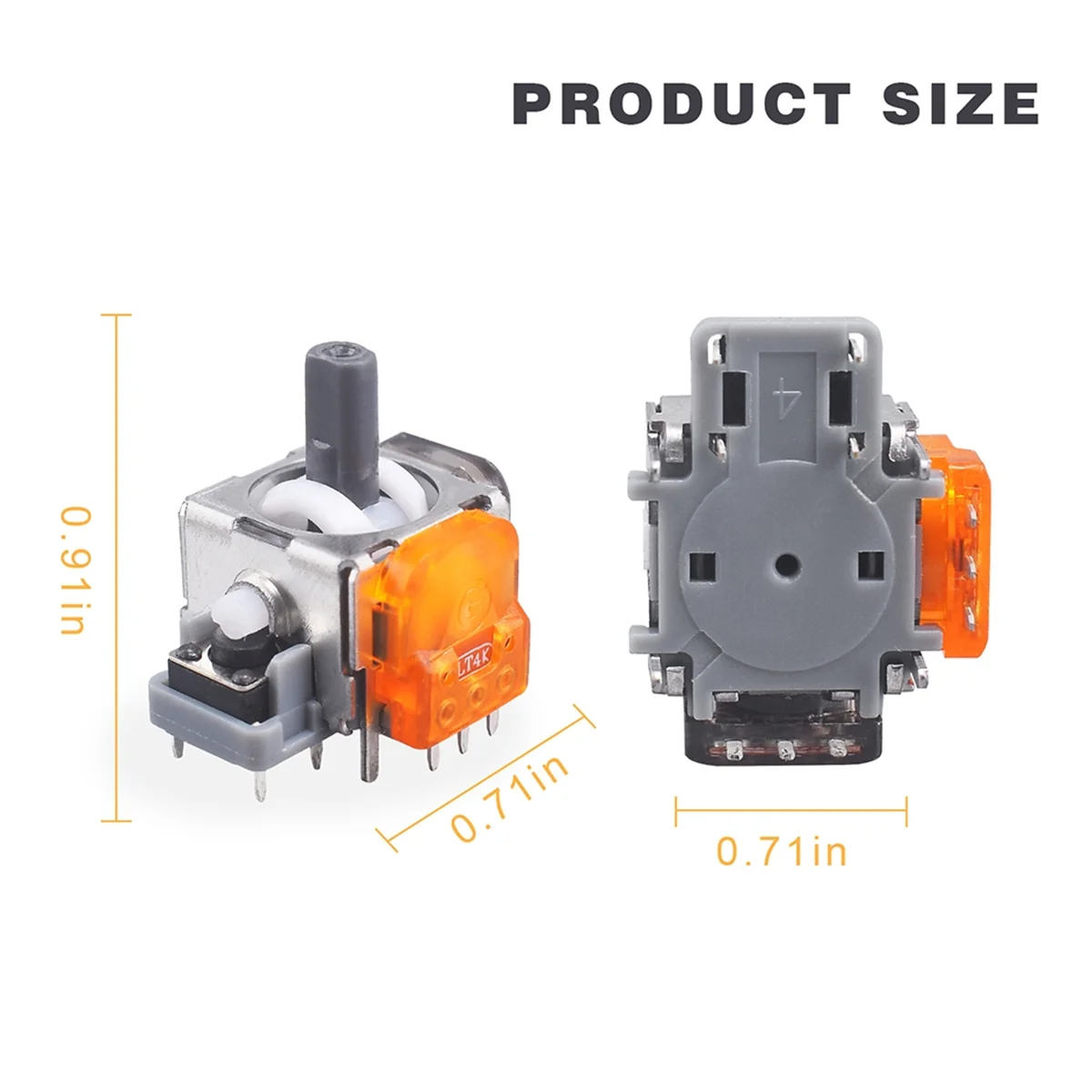 AAA87 8 Uds para controlador PS5 TMR Joystick electromagnético Gamepad Thumb Stick Sensor analógico 3D accesorios de reparación de repuesto