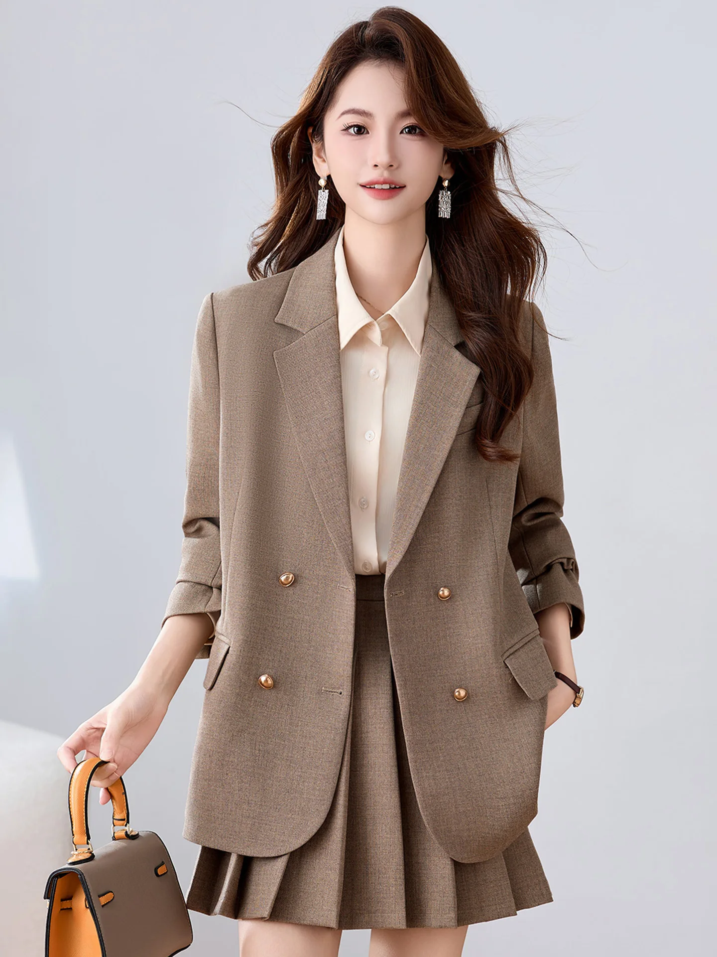 

Повседневный женский костюм: модный, профессиональный, осенне-зимний, универсальный, для работы, дышащий, не требующий глажки