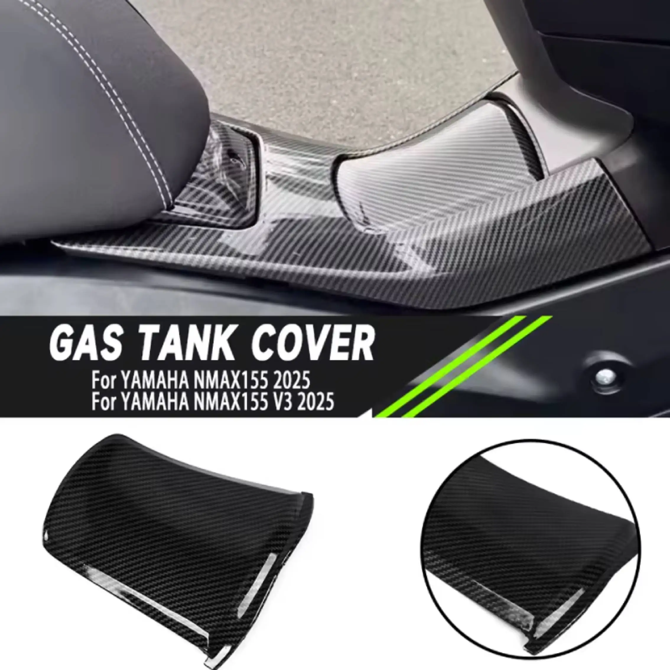 For Yamaha NMAX155 V3 2025 Motorcycle Fuel Tank Carbon Fiber Cover Fuel Tank Protection Guard Accessories view 5