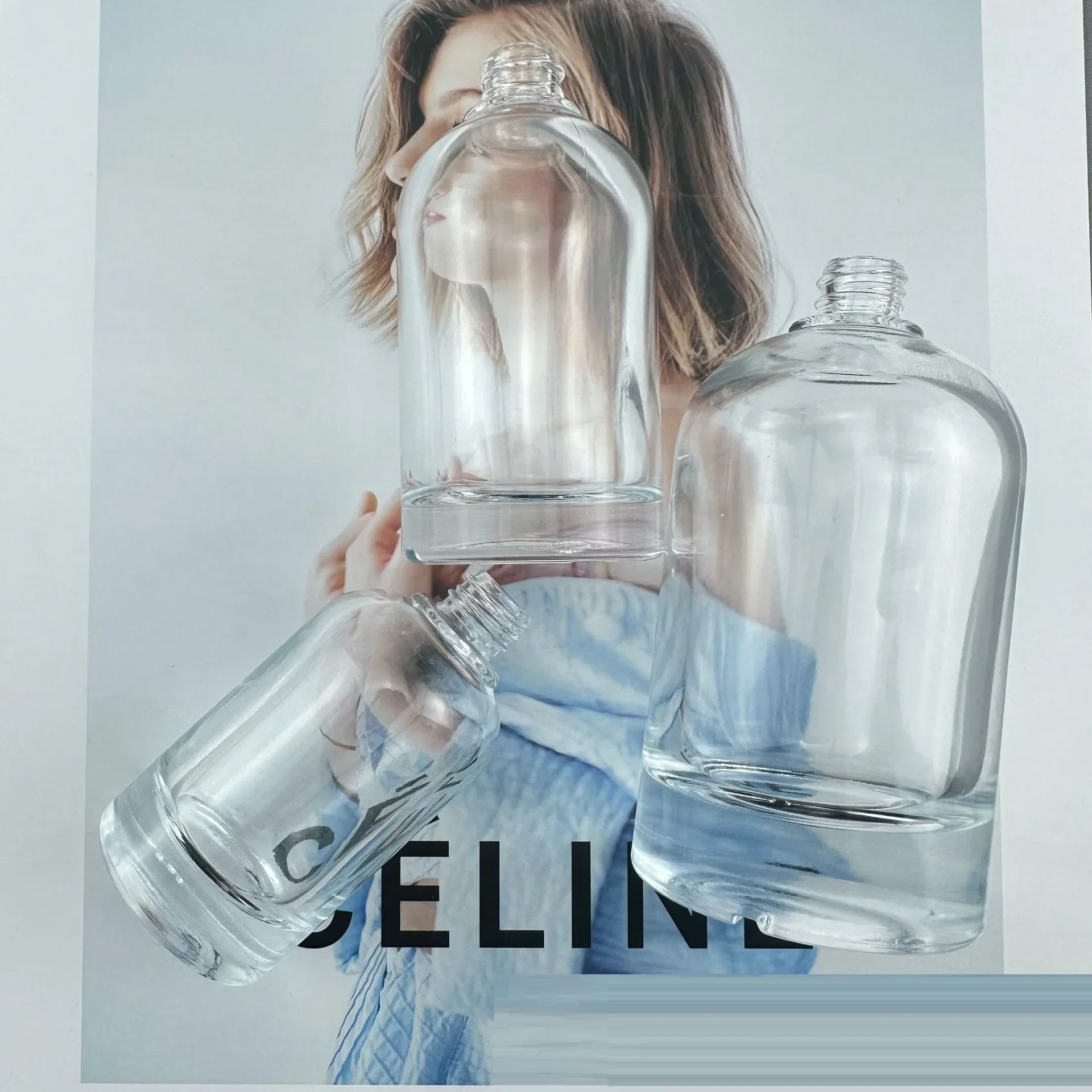 Butelka na perfumy bagnetowa szklana pusta przenośna do wielokrotnego napełniania 50ml 100ml 30ml podróżna kosmetyczna próbka zapachu podróż