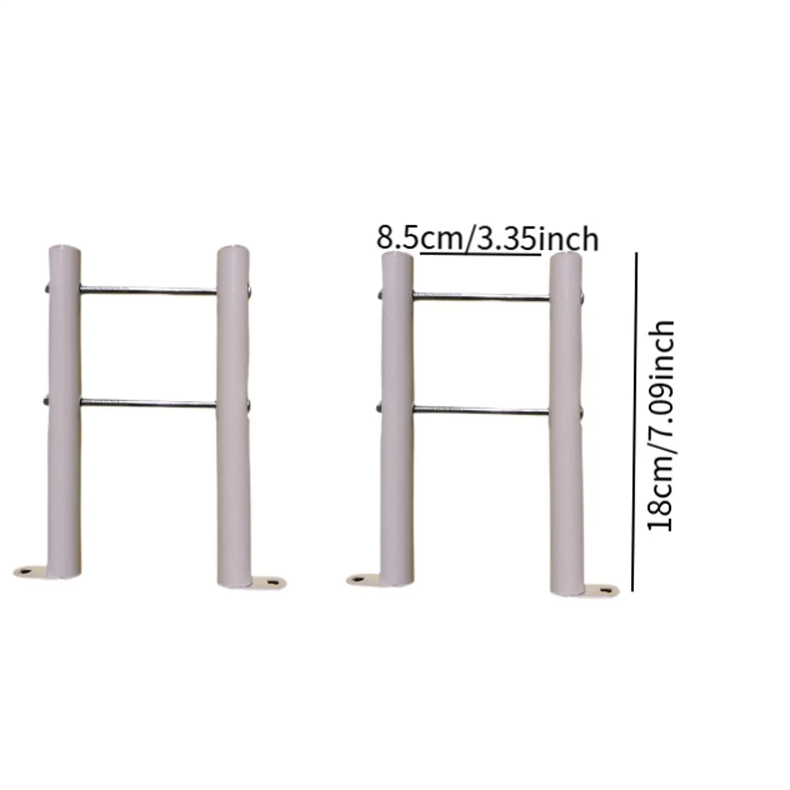 2x 캐스트 다리미 라디에이터 발, 설치하기 쉬움, 다목적, 튼튼한 가정용, 난방 바닥 브래킷 지원