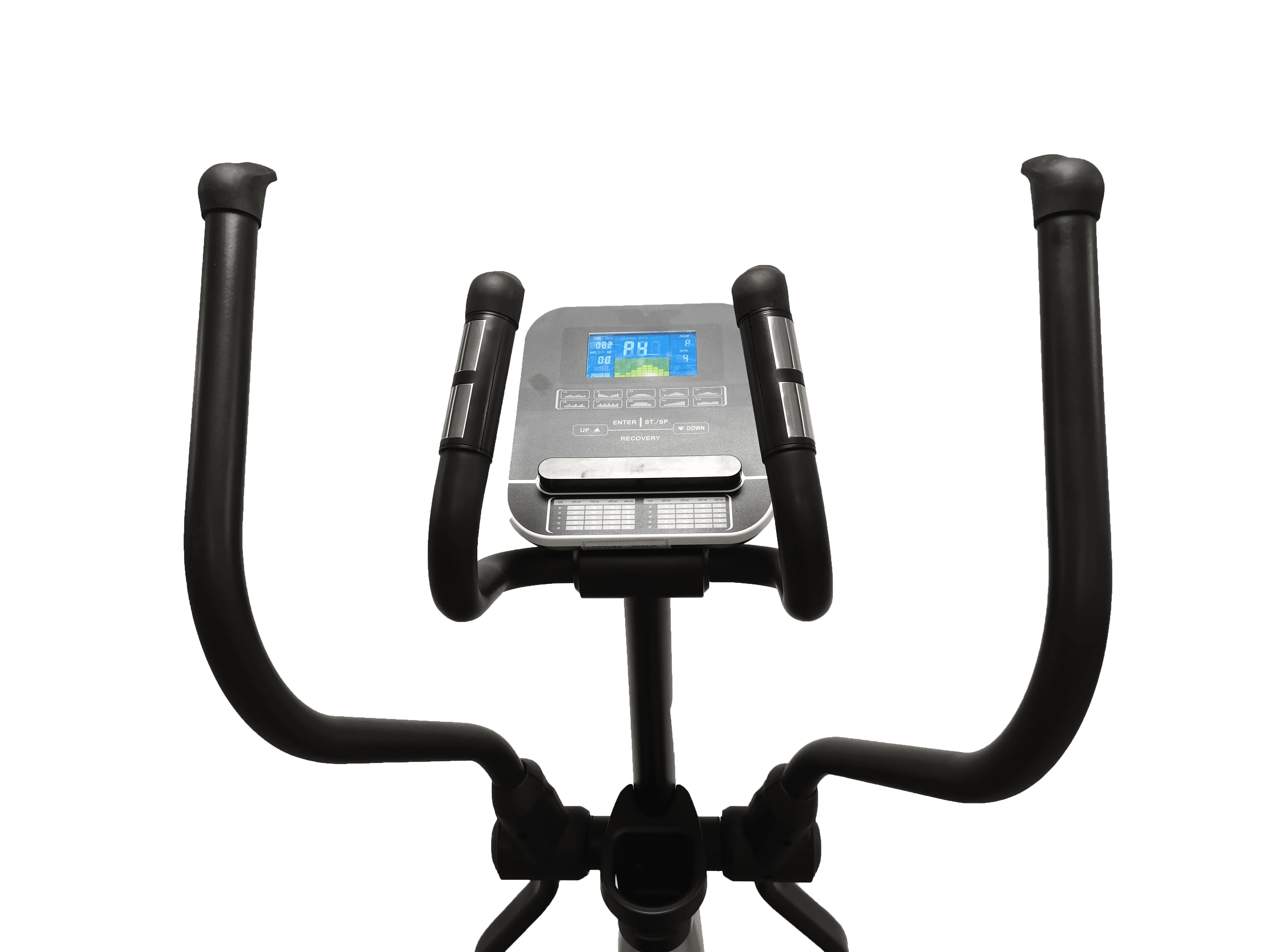 Sistema de acionamento magnético para bicicleta giratória hiper silenciosa, treinador cruzado, máquina elíptica de treinamento cardiovascular com lcd 16 níveis