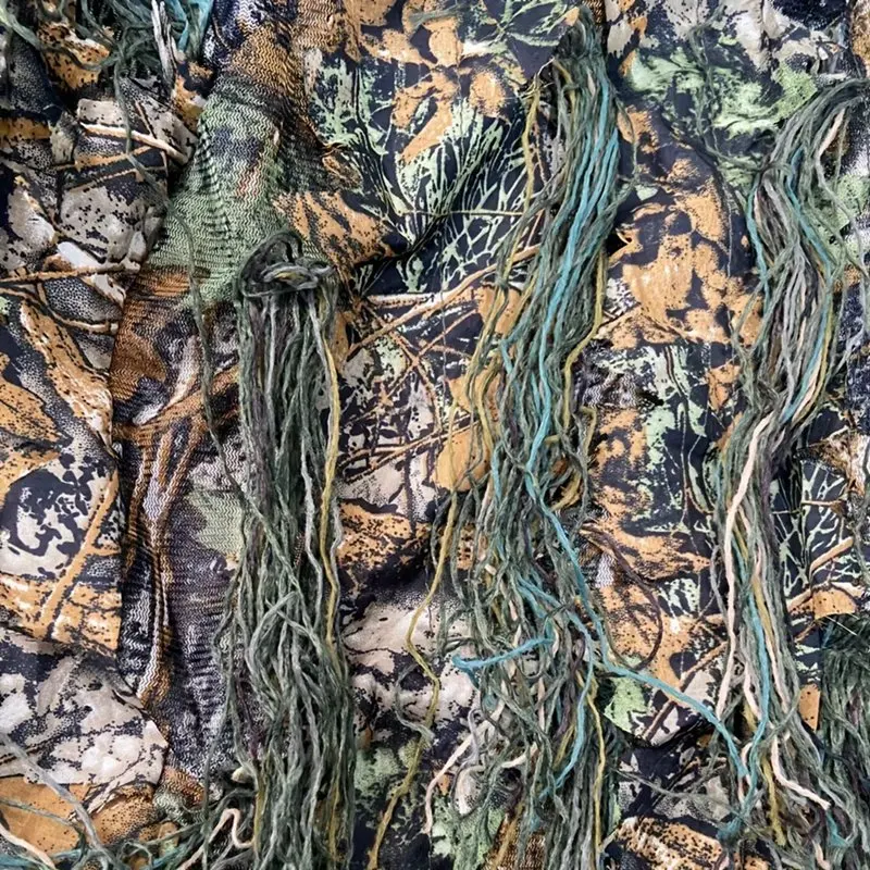 Adult Outdoor Ghillie Suit Hunting Cloth Woodland 3D Bionic Leaf Uniform Camouflage Suits Set Photography Clothes