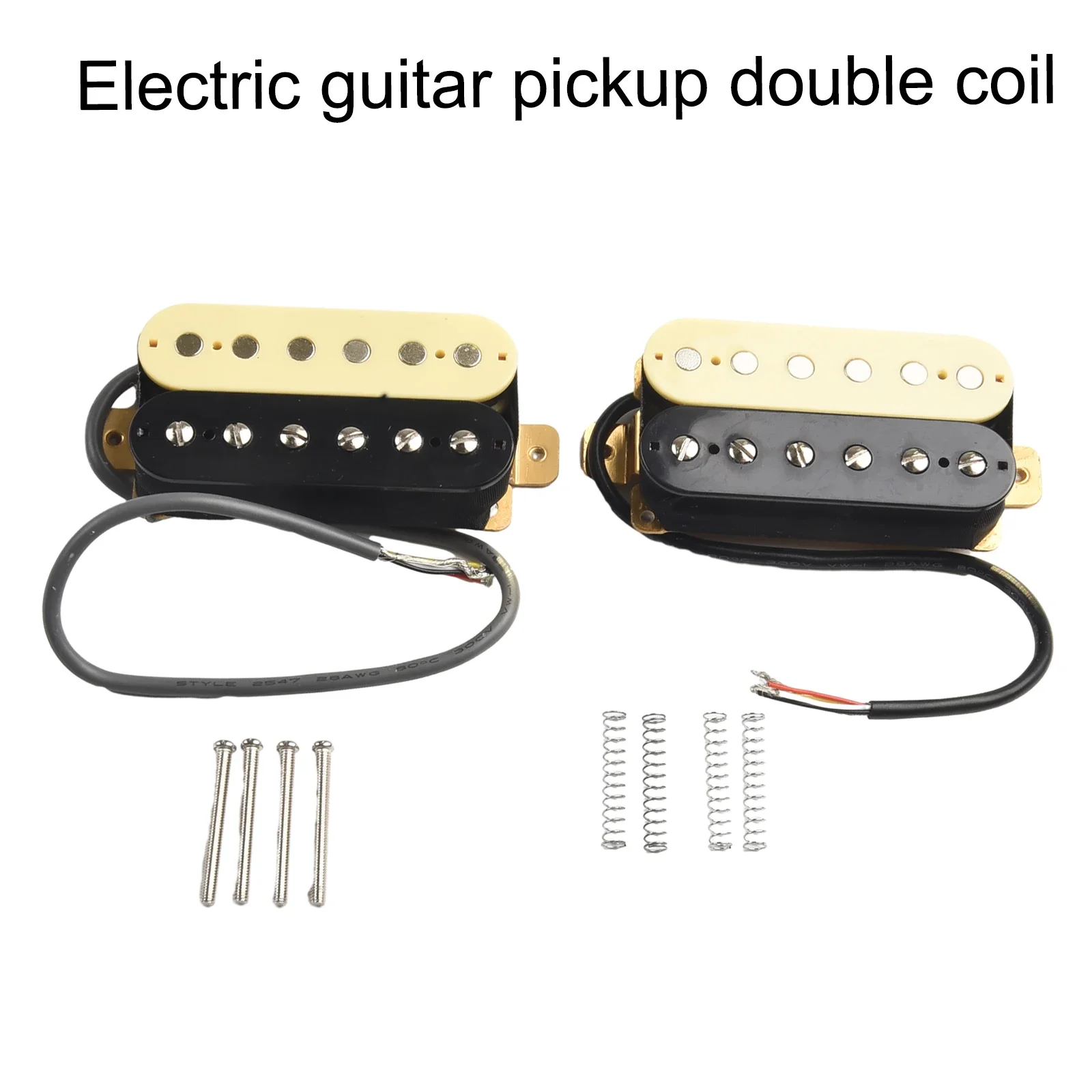 

Humbucker Pickup Set Neck/Bridge Options Alnico 5 Magnet ABS Bobbin High Output Claritys Zebra Electric Guitar Accessories