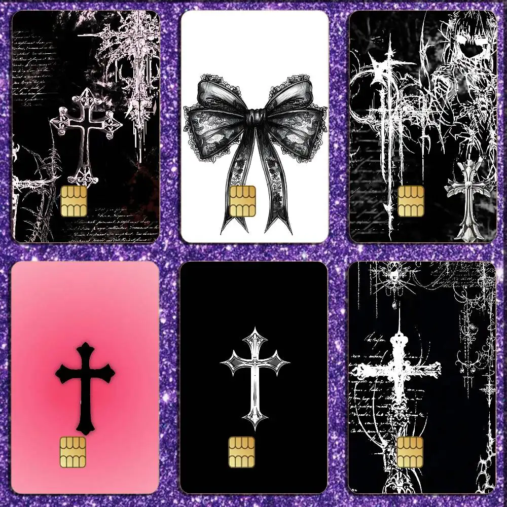 

Gothic Coquette Cybersigilism Credit Card HD Stickers Game Card Decal Card Matte Film Skin Small Chip Waterproof Sticker