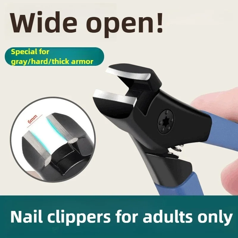 プロ仕様の足の爪切りセット - 特大開口部、簡単にトリミング可能、高品質、人間工学に基づいた、握りやすい、防水、Sup