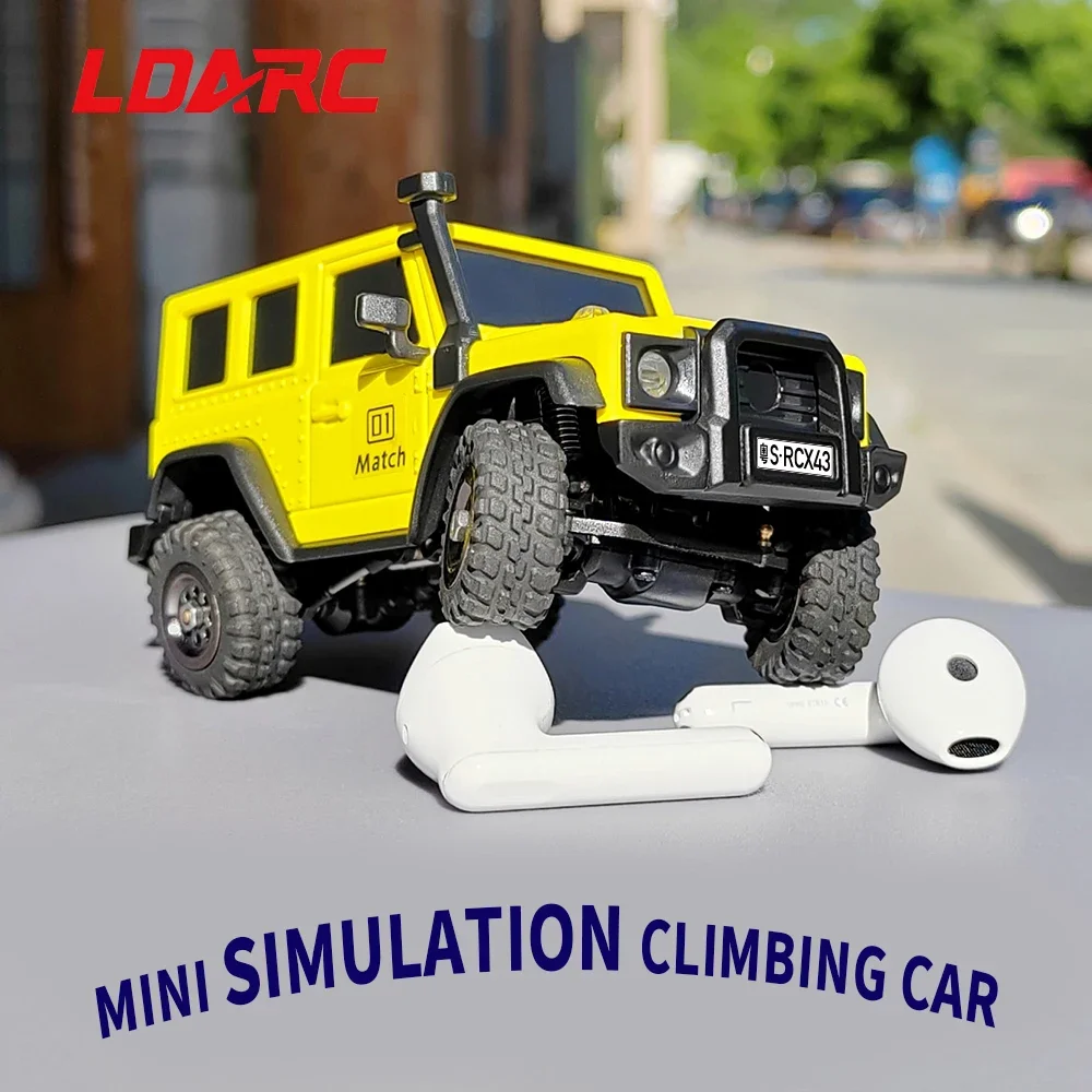 LDARC X43 Crawler RC 1:43 samochodowa pełny etat symulacyjna RTR 4WD zdalnie sterowana Mini pojazd wspinaczkowy zabawki dla dorosłych dzieci