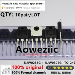 Aoweziic 2023+ 20 PCS = 10pair 100% New Imported Original NJW0281G  NJW0302G  NJW0281 NJW0302 TO-247 Audio matching tube