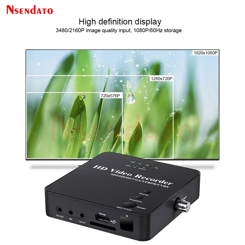 Full HD SDI FHD HDMI Video Capture Card Box Picture-in-Picture HDMI SDI Video Grabber Recorder MP4 For SD Card U Disk Storage 10