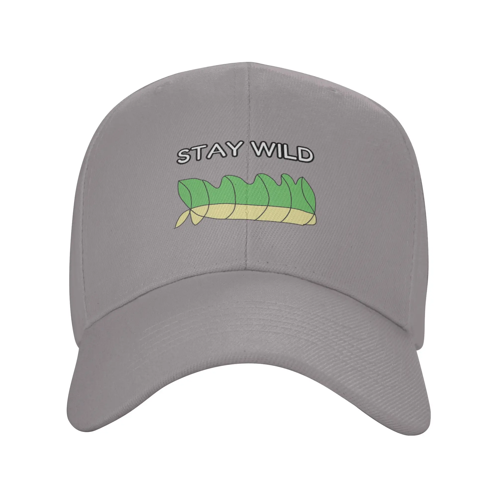 Hot Sale Stay Wild Nature Leaves Inspirational Quote Baseball Cap  Summer Golf Cap  Sightseeing Tour Golf Cap