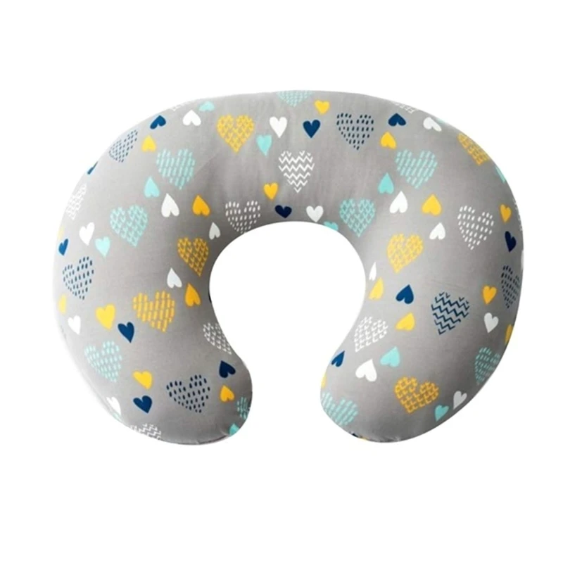 Baby Nursing Pillow Cover Breathable Nursing Mom Breastfeeding Pillow Cover Removable U-Shape Nursing Pillow Slipcover