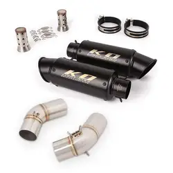 51MM Exhaust Pipe For Ducati Monster 696 795 796 1100 2010-2014 Motorcycle Muffler Mid Link Pipe Left Right Pair Escape