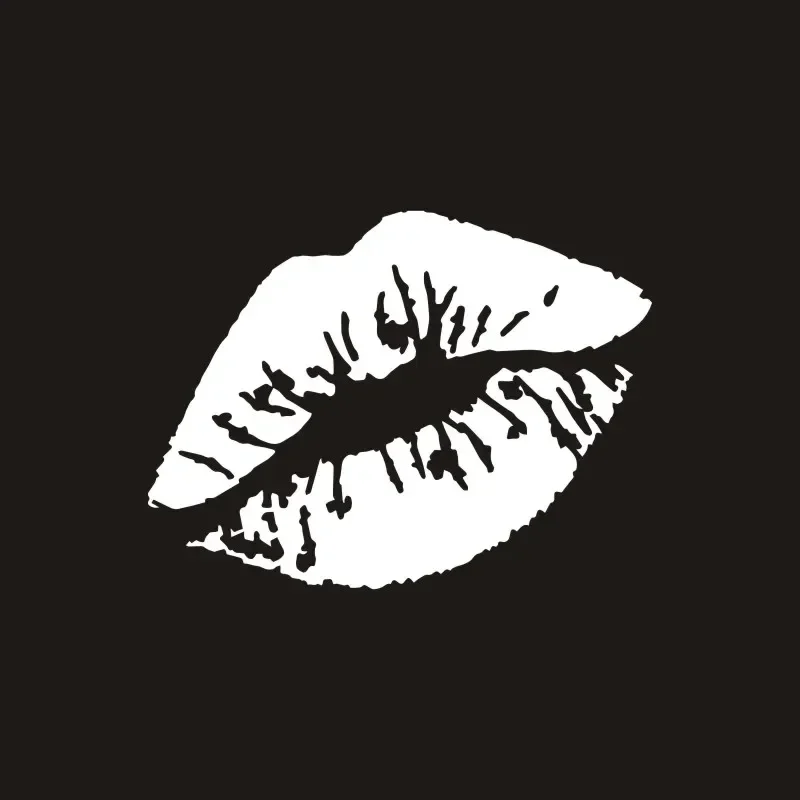 Kiss Lips Car Motorcycles Decoration Reflective Waterproof  Car styling Custom Sticker10cm*7.5cm