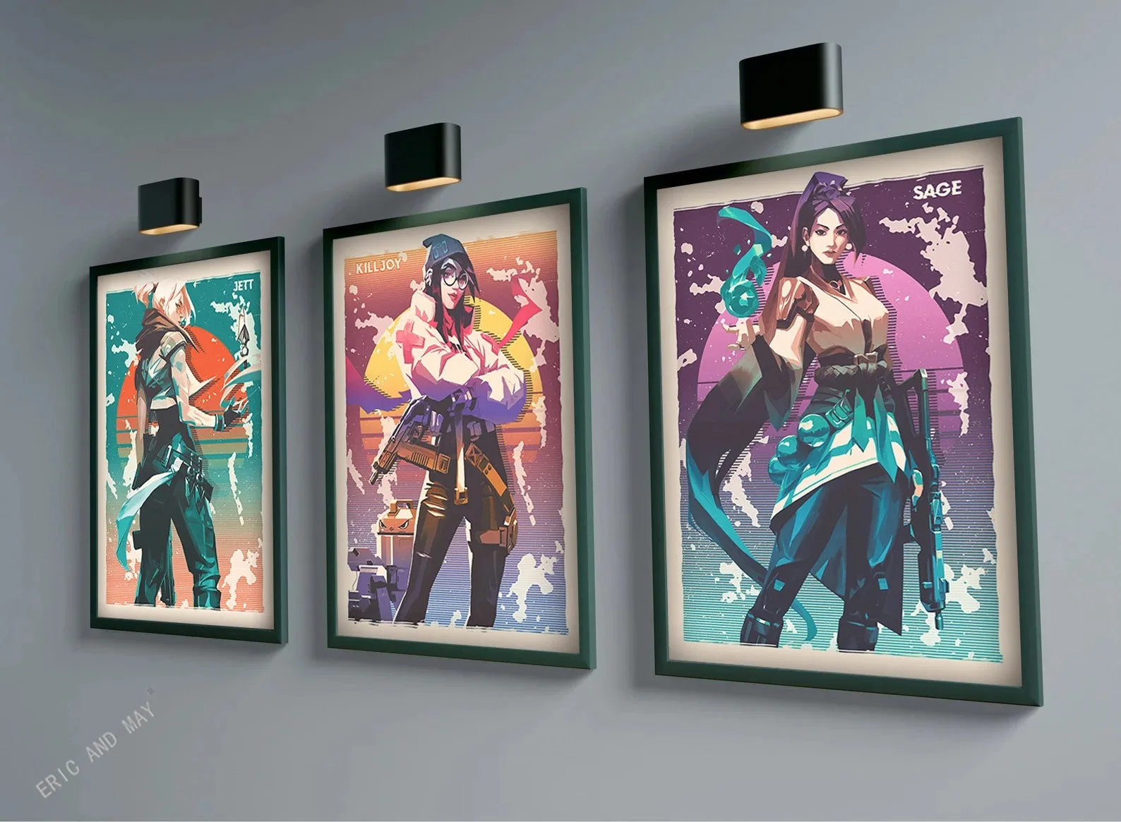 Pop Game New Characters Deadlock Valorant Poster Set Neon Skye Harbor Gun Canvas Print Wall Art Decor Gaming Room Decoration