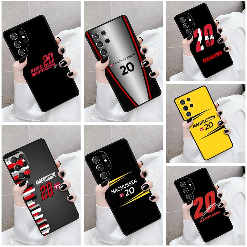 Phone Case For Samsung Galaxy S24 S23 S21fe S22 Ultra Plus Note 10 20 S8 S9 S10 Cover Kevin Magnussen F1