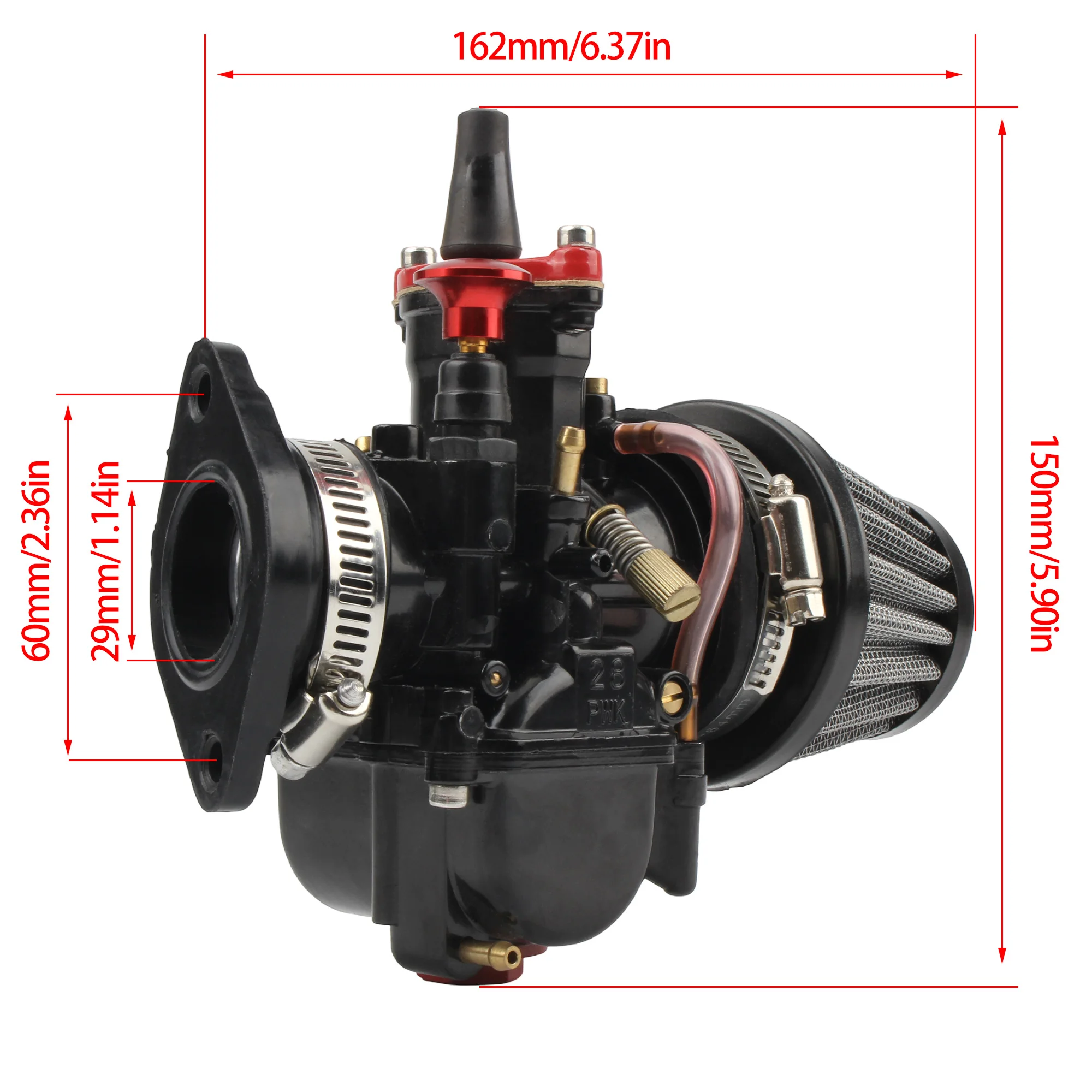 For PWK 28 30 Motorcycle Carburetor 28mm 30mm With Intake Manifold Air Filter Carb Power Jet Motocross ATV Modified Accessories - view 2