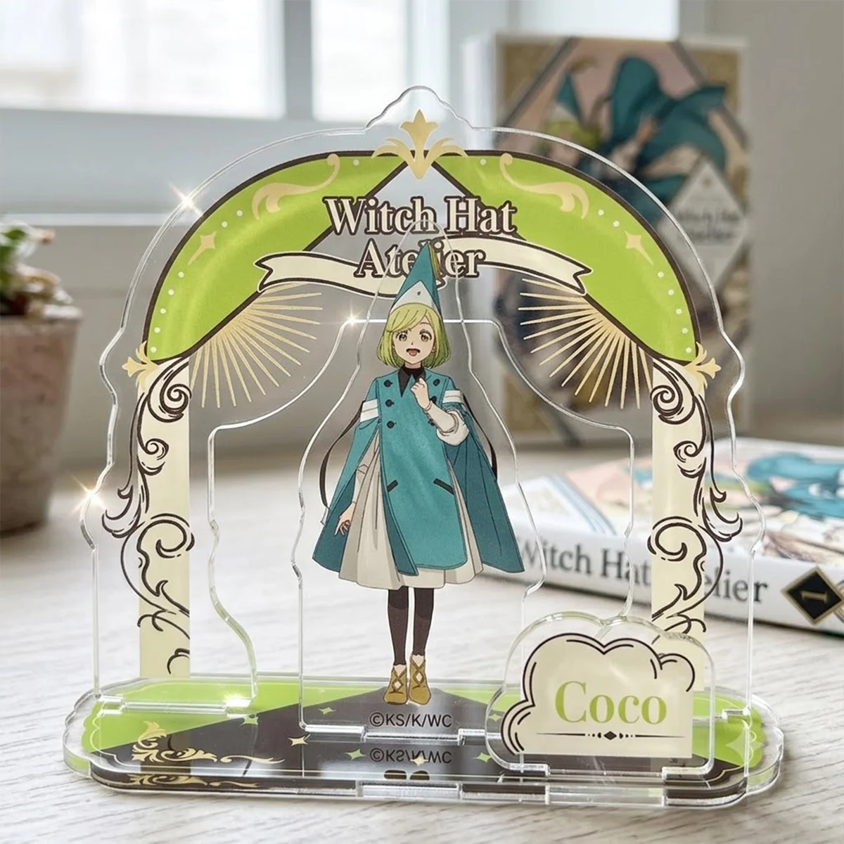 Anime Witch Hat Atelier 15cm Multi Plug Acrylic Stand Coc Qif Xmas Gift Wood Side Shelf Fantasy Anime Decor Keychain - view 2
