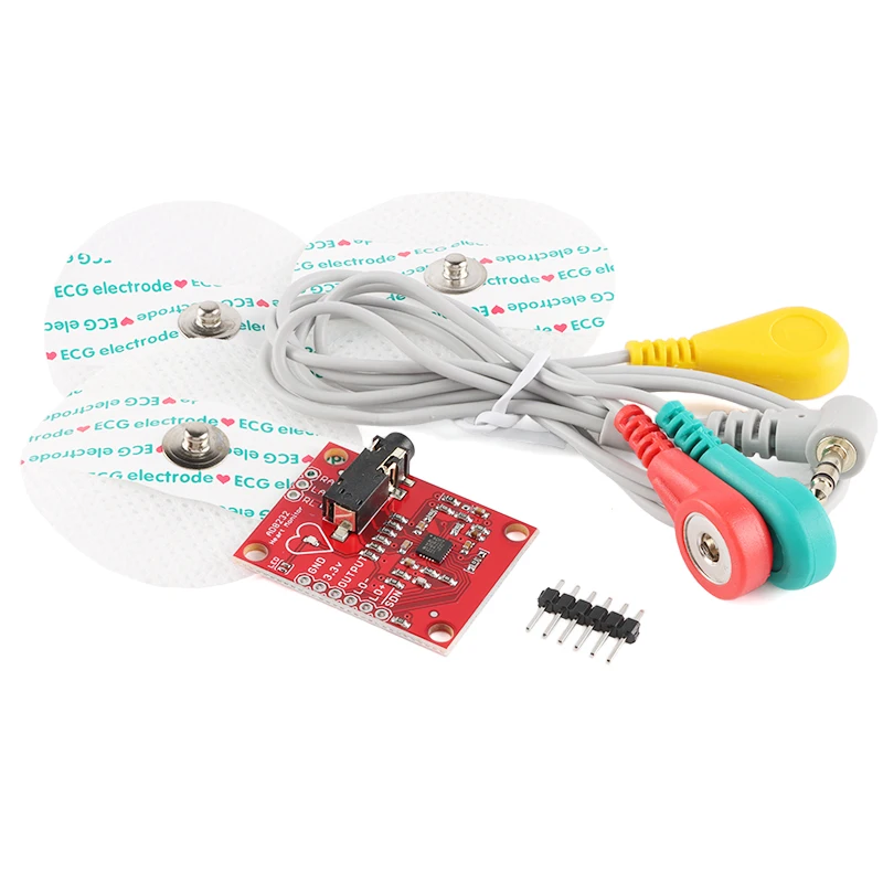 Ecg module AD8232 ecg measurement pulse heart ecg monitoring sensor module kit for Arduino UNO R3