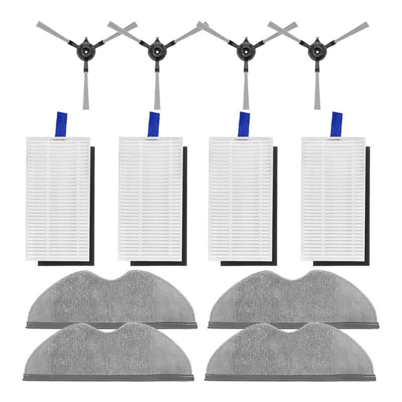 لروبوت فراغ E5 / C108 استبدال أجزاء الجانب فرشاة فلتر Hepa ممسحة القماش الملحقات-A99X