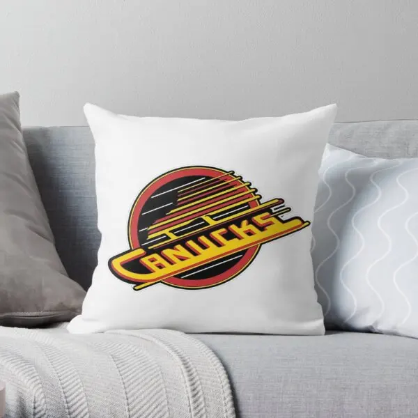 

Vintage Canucks Printing Throw Pillow Cover Decorative Anime Decor Fashion Square Cushion Bedroom Pillows not include One Side