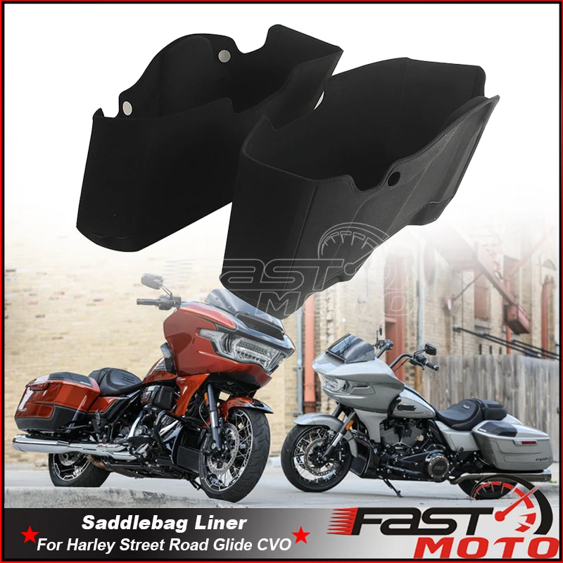 For Harley CVO FLTRXSTSE FLTRX FLTRXSE FLHX/I FLHXSE Saddlebag Liner Side Case Moto Fitted Saddlebag Box Carriage Lining 2023 24