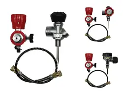 ACECARE 4500PSI Quick Connector Filling Station for Carbon Fiber Bottle Valve for Gas Transfer or Tank Refilling