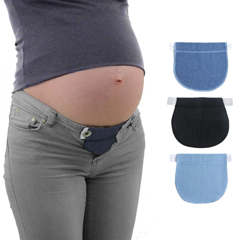 Maternity Belly Band Pregnancy Waistband Extender Women Adjustable Elastic Pants 066C