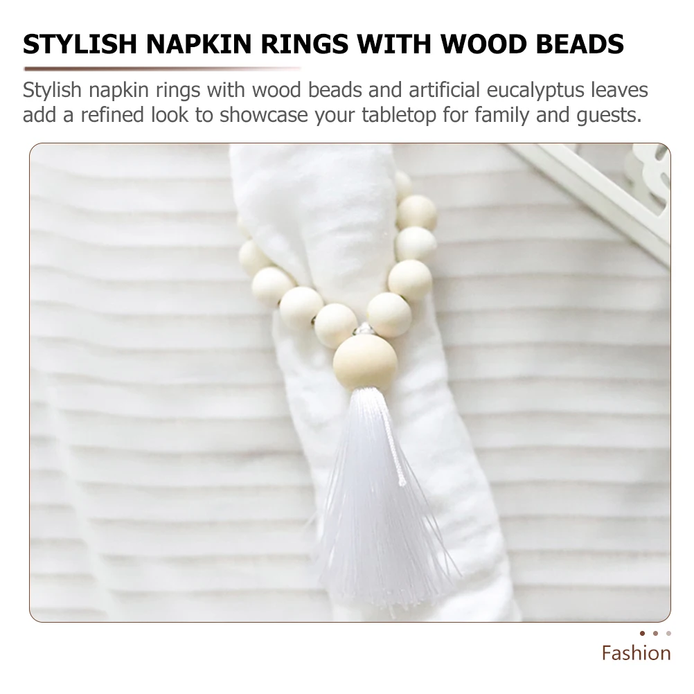 

4pcs Rings Eucalyptus Leaf Realistic Serviette Dining Hotel Napkin Ring Table Holders Reusable Banquet Decorations