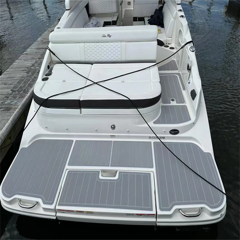 

2015-2017 Sea Ray 270 SDX Sundeck Swim Platform Pad Boat EVA Foam Teak Floor Mat SeaDek MarineMat Gatorstep Style Самоклеящийся