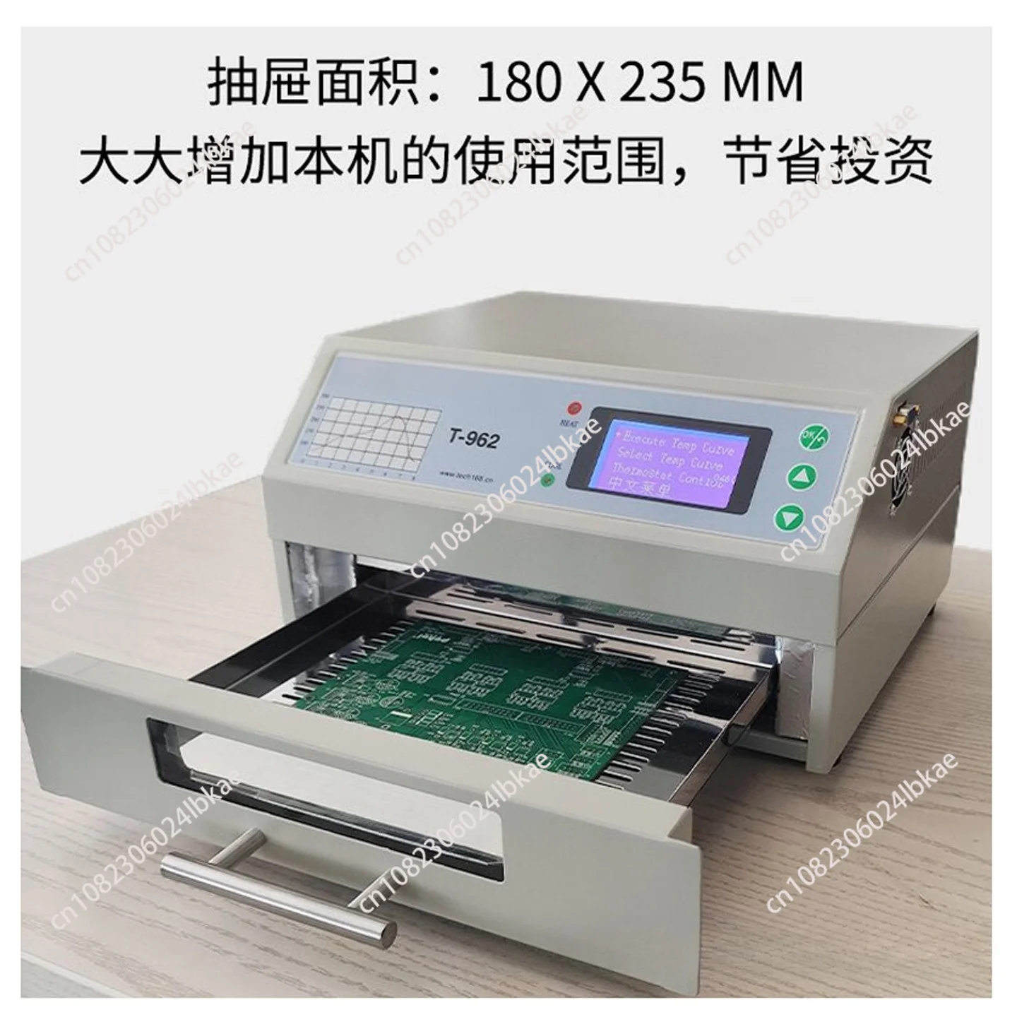 Newest For T-962A V2.0 Infrared IC Heater T962A Desktop Reflow Oven BGA SMD SMT Rework Sation T 962A Reflow Wave Oven 2