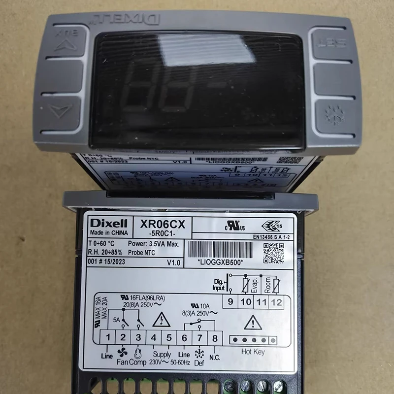 Electronic Controller DIXELL XR06CX-5R0C1 Mounting Measurements 71x29mm 230V Voltage AC NTC