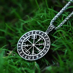 Beier 316L Stainless Steel Nordic Viking Symbol Wolf Men's Pendant Necklace Vintage Amulet High Quality Jewelry BP8-544