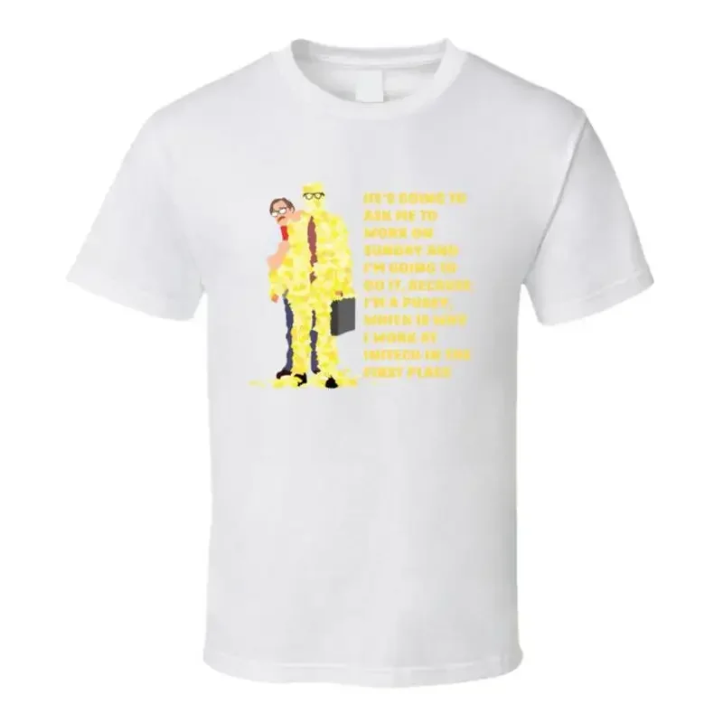 Office Space Poster He's Going To Ask Me To Work On Sunday And I'm Going To Do I T shirt