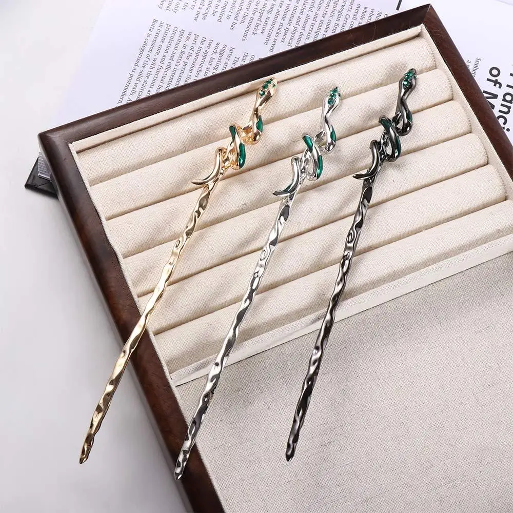 

Hair Accessories Silver Ancient Headwear Metal Snake Hairpin Hanfu Hair Sticks Chinese Style Headwear Ancient Style Hairpin