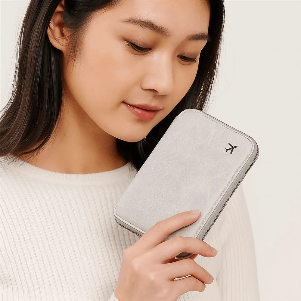 

Сплошной цвет, сумка для паспорта из искусственной кожи, проверка самолета, RFID, противоугонный зажим для паспорта, обложка для паспорта, держатель для карт, дорожный кошелек для мужчин