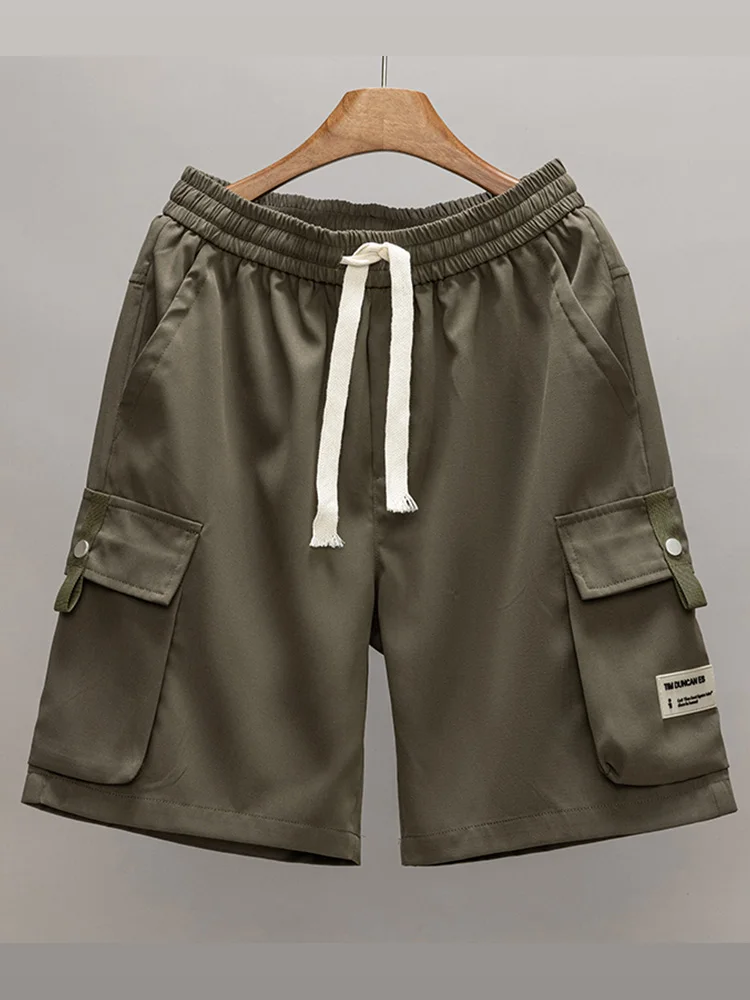 Baggy Short Workwear Shorts Techwear Cargo Men's Black Golf Multiple Pockets Tactical Man Summer Jeans Casual Pants