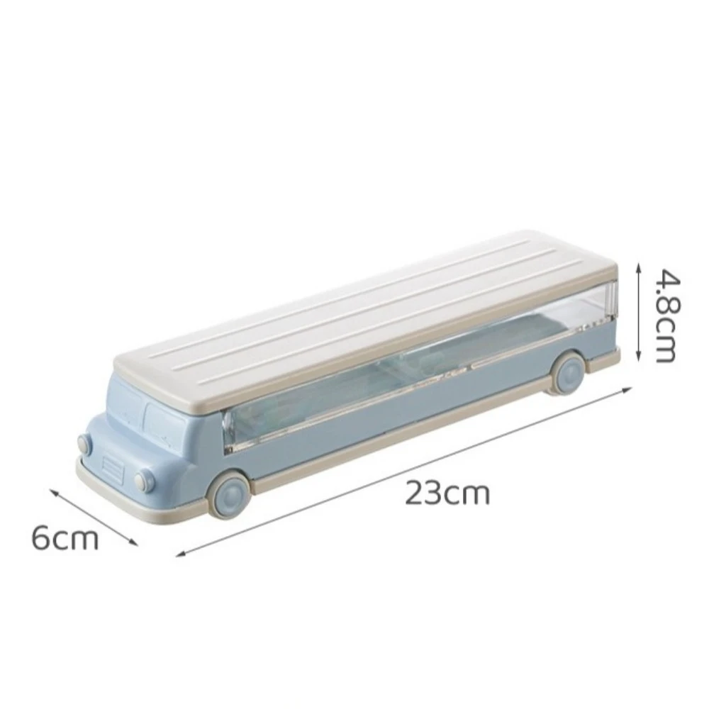 Multi-function Car Pencil Case Large-capacity Double Layer Pencil Pouch Plastic Cartoon Hard Marker Storage Bag Kindergarten