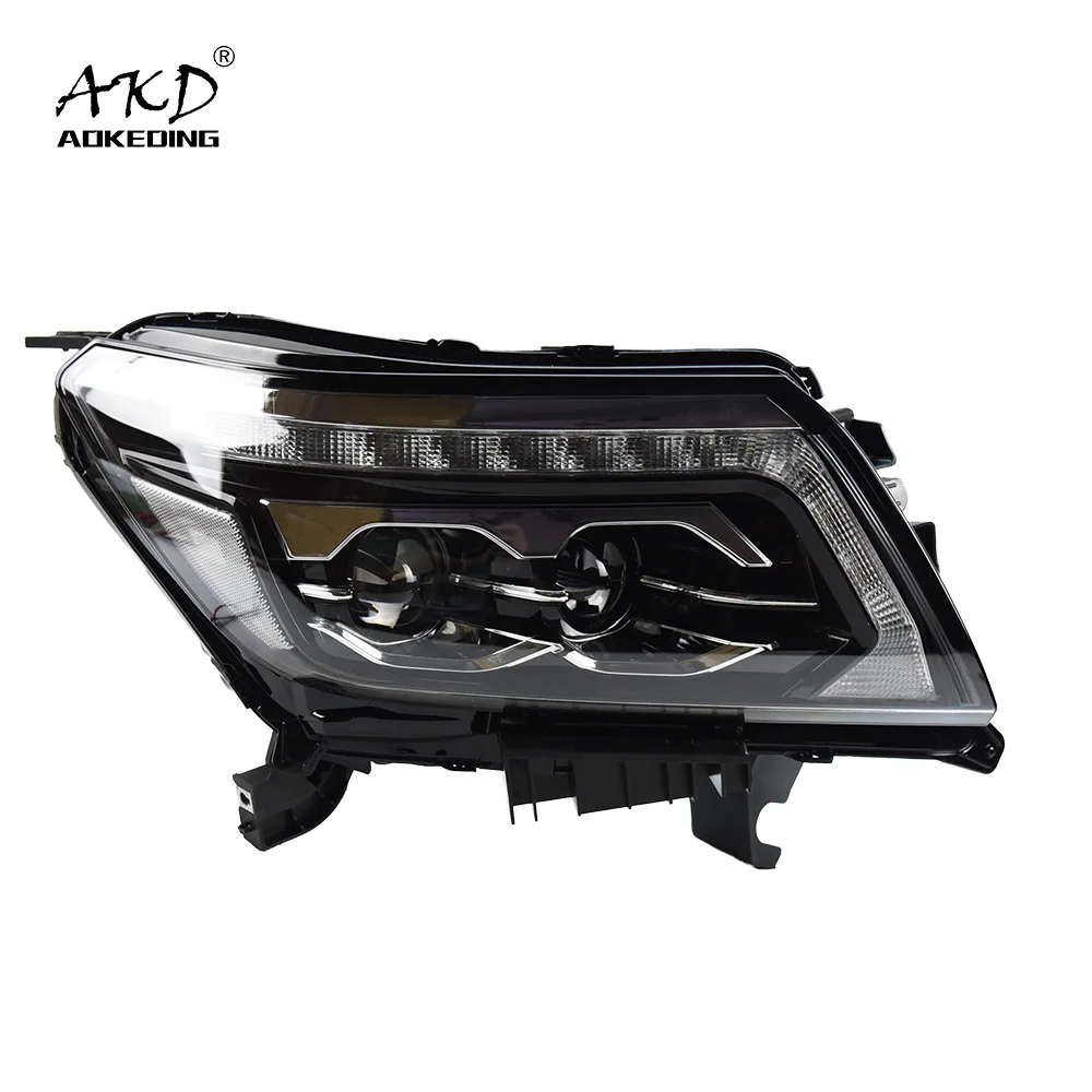 

Car Styling For Navara NP300 2016-2020 LED Crystal Headlight DRL Fog Lamp Turn Signal Light Low & High Beam Angel Eye Lens