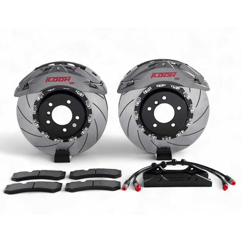 Professional Modified Racing Brand ICOOH 6 Piston Racing Big Brake Kits DM6 345/355mm Modified Brake Sets for