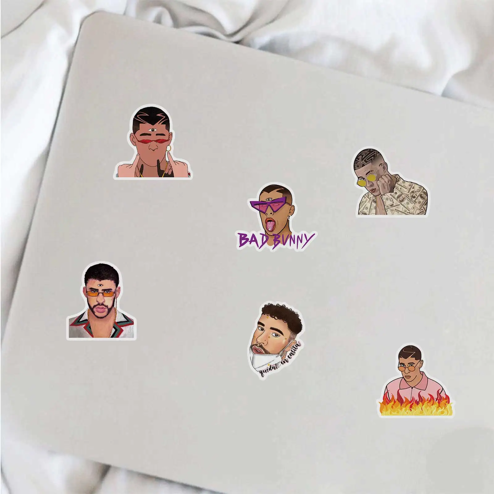 50PCS Bad Bunny Sticker New Album Un Verano Sin Ti Graffiti Gift Decals Toy DIY Suitcase Phone Helment Laptop Bike Decal