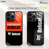 Cool B_Bobcat Car Phone Case MagSafe Magnetic for iPhone 16 15 14 13 12 11 Pro Plus Max Mini Wireless Charger Funda