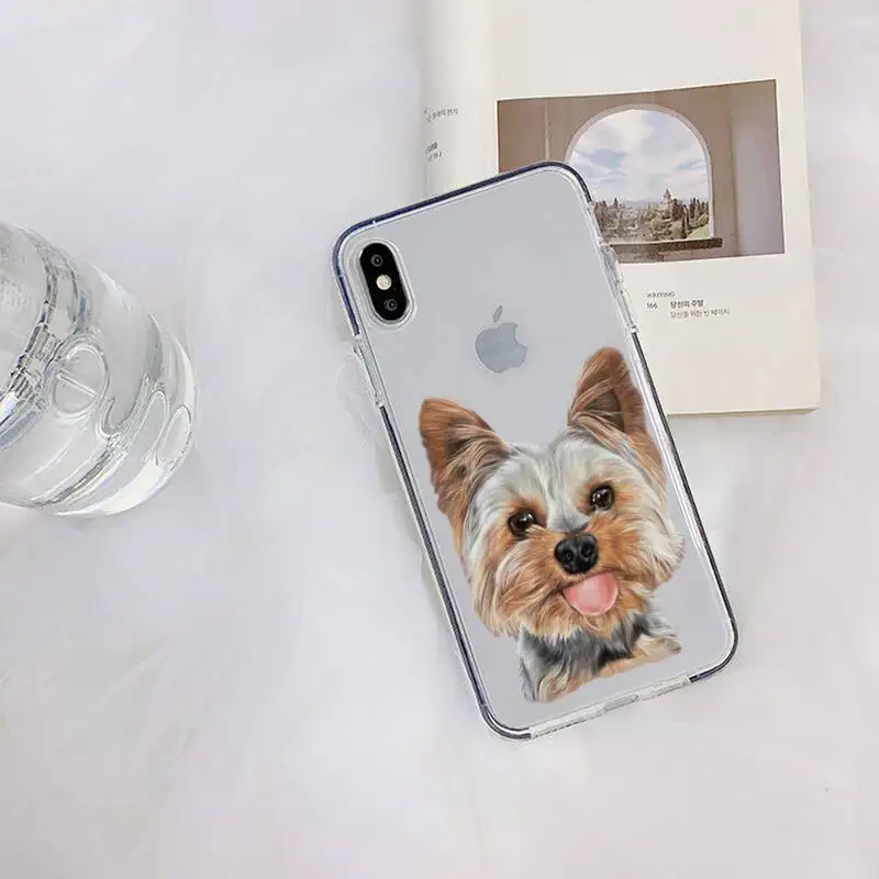 York shire Terrier dog Phone Case for iPhone 11 12 13 mini pro XS MAX 8 7 6 6S Plus X 5S SE 2020 XR clear case