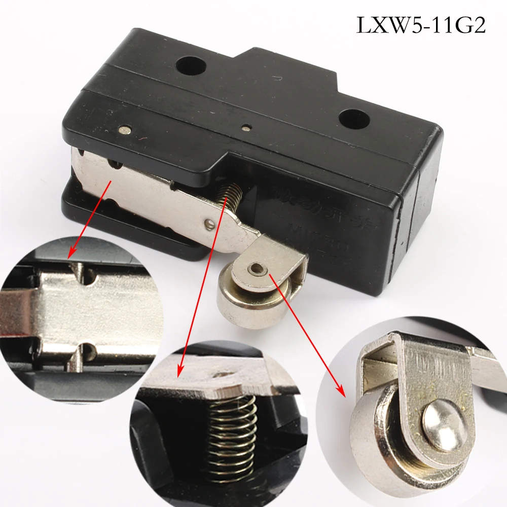 LXW5-11M/LXW5-11G2 Stantuffo a pulsante Micro finecorsa momentaneo AC380V DC220V Microinterruttore Apparecchiature elettriche impermeabili