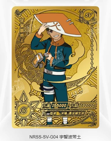 KAYOU NARUTO SV Gold Silver Cards Anime Figure Hatake Kakashi