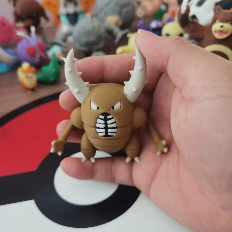 Hot Anime Figures Pinsir 1:20 Proportion World Diy 3D Printing Kawaii Cartoon Character Desktop Model Toy Children Birthday Gift