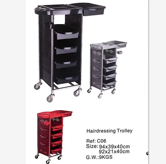 New Arrival European Style Plastic  Beauty Salon Trolley