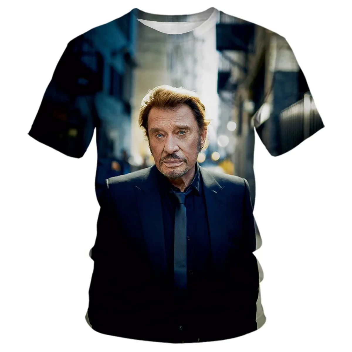 Summer Johnny Hallyday T-Shirts Rock Singer 3D Printed Men Women Fashion Oversized Short Sleeve T Shirt Kids Tees Tops Clothing